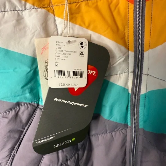 NWT FP Movement by Free People Pippa Printed Packable Chevron Puffer Jacket - Picture 6 of 6